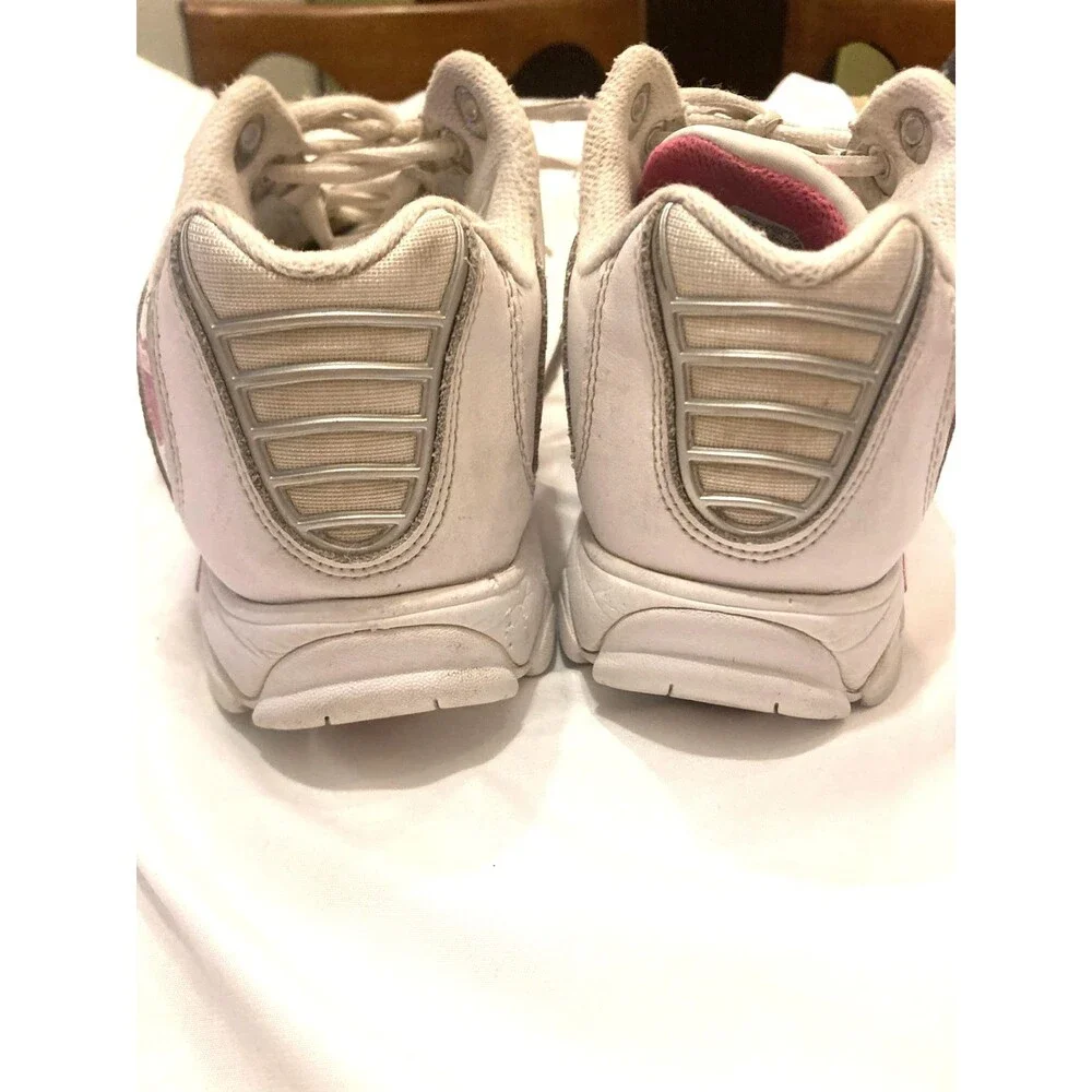 K-Swiss ST329 CMF Chunky White Pink Leather Platform Sneakers Shoes 7.5